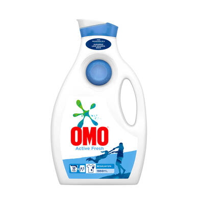 Omo Active Fresh Sıvı Çamaşır Deterjanı Beyazlar için 1950 ml