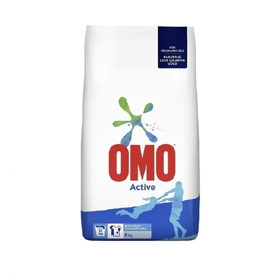 Omo Matik Konsantre Toz Çamaşır Deterjanı Active Fresh Beyaz ve Renkliler İçin 6 kg - 1