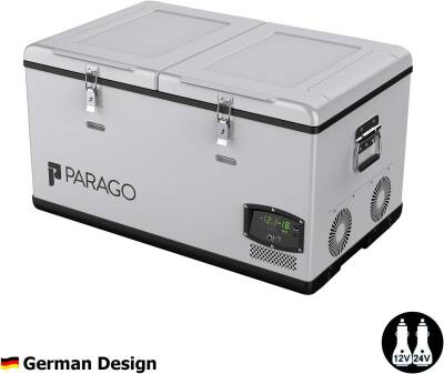 Parago PG75 12-24Volt 75 Litre Çift Bölmeli Outdoor Kompresörlü Oto Buzdolabı - Parago (1)