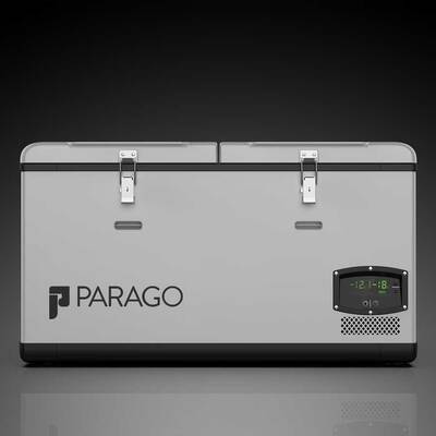 Parago - Parago PG95 12/24Volt 95 Litre Çift Bölmeli Outdoor Kompresörlü Oto Buzdolabı