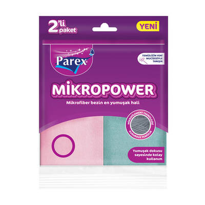 Parex Mikropower Mikrofiber Temizlik Bezi 2'li - 1