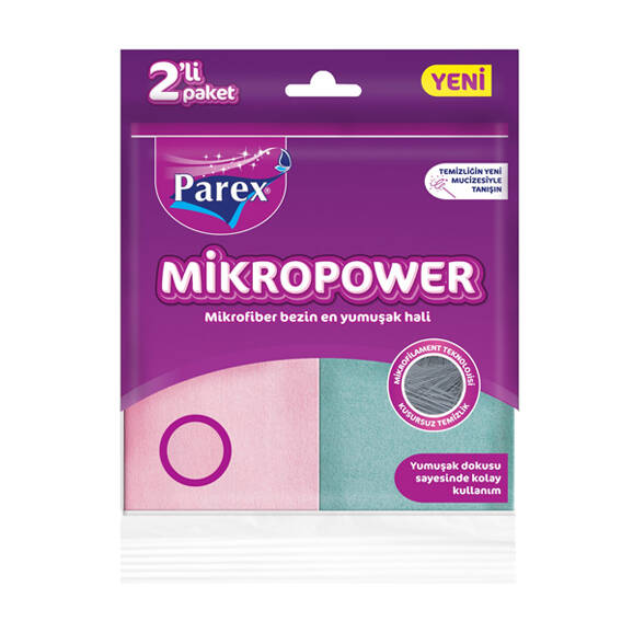 Parex Mikropower Mikrofiber Temizlik Bezi 2'li
