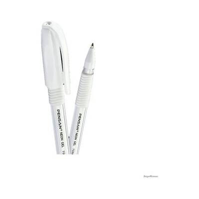 Pensan - Pensan Jel Kalem Neon 1.0 mm Beyaz (1)
