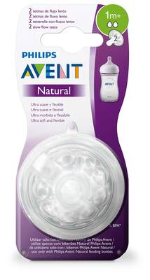 Philips Avent Natural Biberon Emziği +1 Ay 2li - Avent