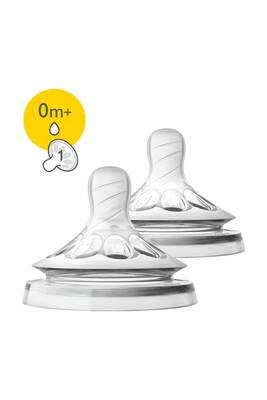 Avent - Philips Avent Natural Biberon Emziği Yenidoğan 0 Ay+ 2li SCF631/27 (1)