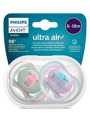 Philips Avent SCF085/18 Ultra Air Emzik 6-18 Ay 2li Kız - Thumbnail