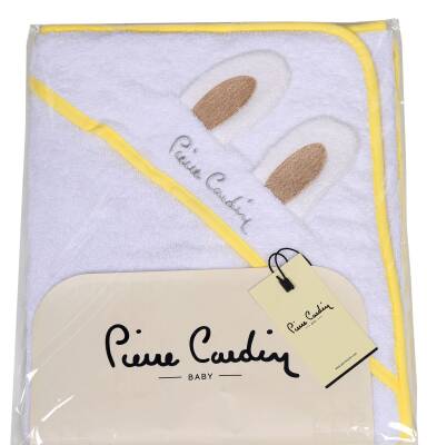 Pierre Cardin Kundak Banyo Havlusu 75x75 cm - Sarı Biyeli - Pierre Cardin