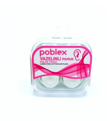 Poblex - Poblex Vazelinli Pamuk Kulak Tıkacı 4'lü