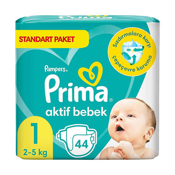 Prima Aktif Bebek No:1 Yenidoğan 44 Adet Bebek Bezi
