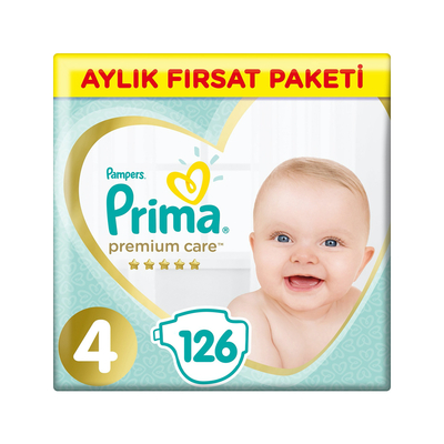Prima Premium Care Bebek Bezi No:4 Maxi 9-14 kg 126 Adet - Prima