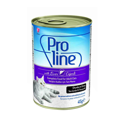 Proline Prk-003 Ciğerli Yetişkin Kedi Konservesi 415 Gr - Thumbnail