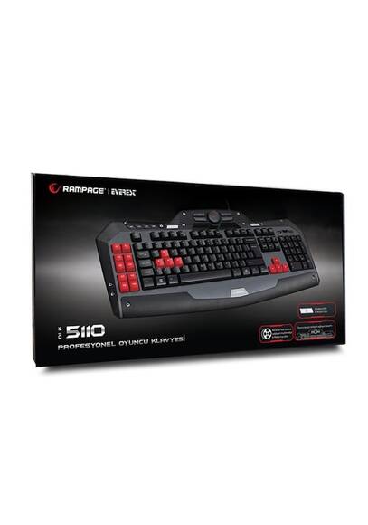 Rampage DLK-5110 Siyah Usb Makrolu Gaming Q Multimedia Klavye - 3