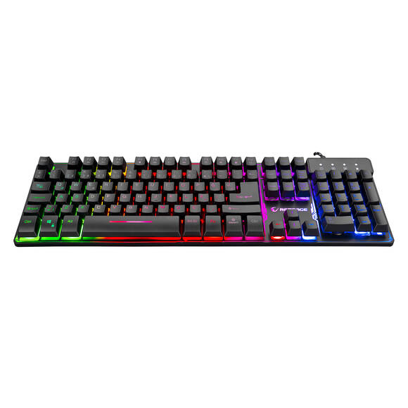 Rampage Gaming KM-RX9 Siyah Gökkuşağı LED'li Oyuncu Klavye + Mouse Set