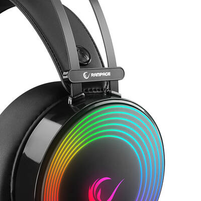 Rampage RM-K97 HELIX USB 7,1 Version RGB Gaming Mikrofonlu Oyuncu Kulaklığı - 5