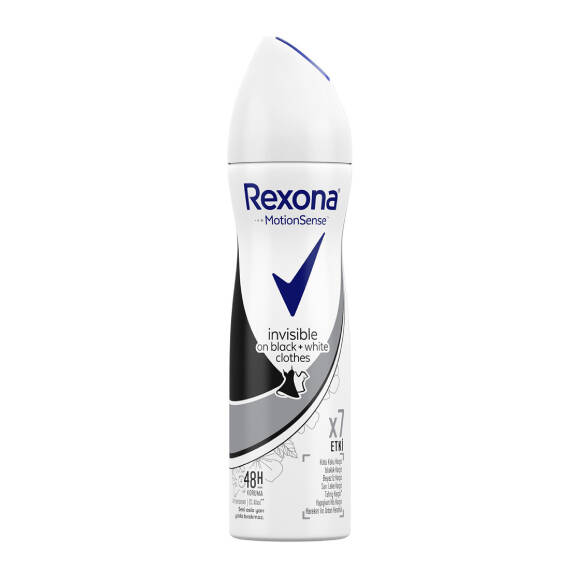Rexona Black White Invisible Kadın Sprey Deodorant 150 ml