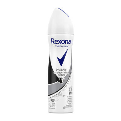 Rexona - Rexona Black White Invisible Kadın Sprey Deodorant 150 ml