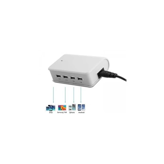 S-Link - S-Link SL-M10 6.2A 4*USB Beyaz USB Şarj (1)