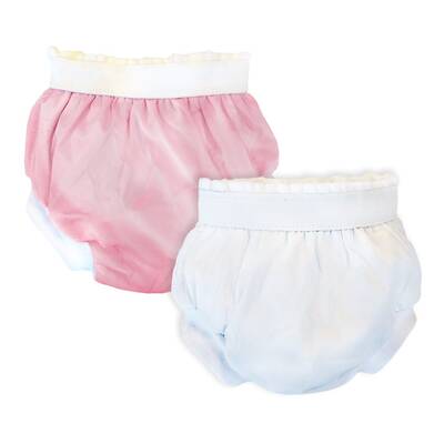 Sema Baby 2'li Lüks Alıştırma Külodu 10-15 kg - Beyaz/Pembe - Sema Bebe