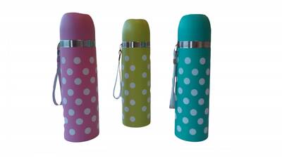 Sema Baby Puantiyeli Bebek Termosu 350 ml - Pembe - Thumbnail