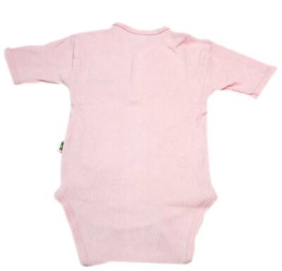 Sema Baby Yarım Kol Kaşkorse Badi (Body) - Pembe 0-6 Ay - Sema Bebe (1)