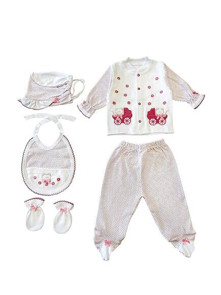 Sema Baby 5'li Set - Pembe - 1