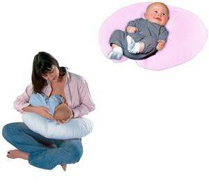 Sema Baby Emzirme ve Bebek Destek Minderi - Pembe - 1