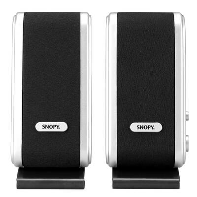 Snopy - Snopy SN-820 2.0 Siyah/Gümüş Lcd İnce Tasarım USB Multimedia Speaker Hoparlör