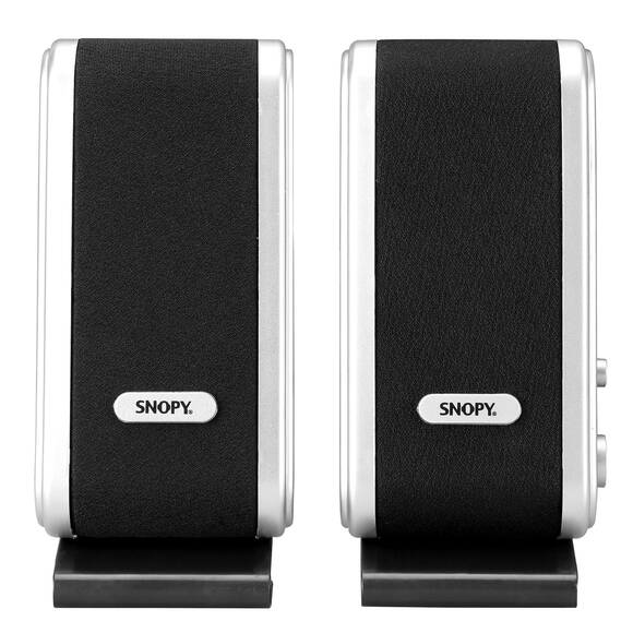 Snopy SN-820 2.0 Siyah/Gümüş Lcd İnce Tasarım USB Multimedia Speaker Hoparlör - 1