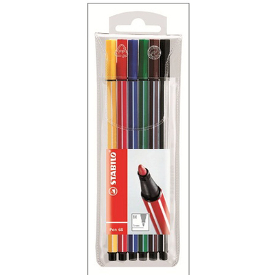 Stabilo Pen 68 Keçeli Kalem 6806 6' lı Set - Stabilo