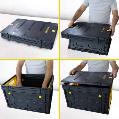 STANLEY FB533L 25Kg Katlanır Kapaklı Çok Amaçlı Taşıma Sepeti - 8