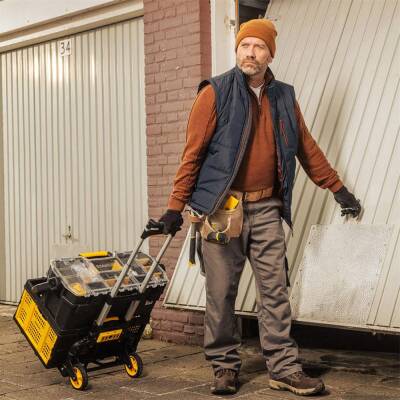 Stanley FT509 70Kg Katlanır Alüminyum El Arabası + FT505 25Kg Katlanır Çok Amaçlı Taşıma Sepeti - 6