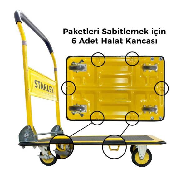 Stanley PC537 150Kg Profesyonel Paket Taşıma Arabası - 4
