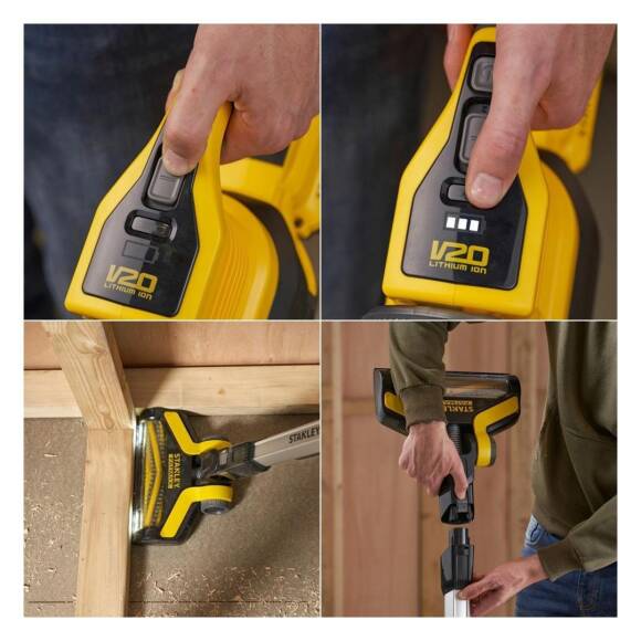 Stanley SFMCVS001D1 18V V20 Kablosuz Dikey Süpürge - 4