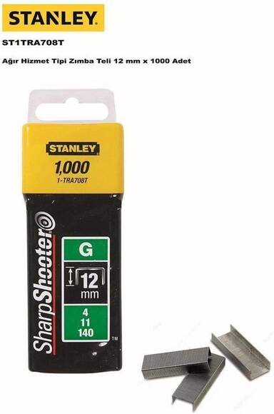 Stanley ST1TRA708T Zımba Teli, 12mmX1000