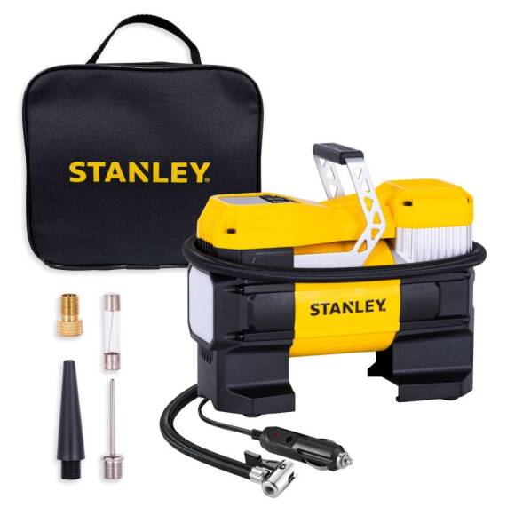 STANLEY SXIF0001 12Volt 150 PSI Dijital Basınç Göstergeli Lastik Şişirme Pompası + Led Lamba - 1
