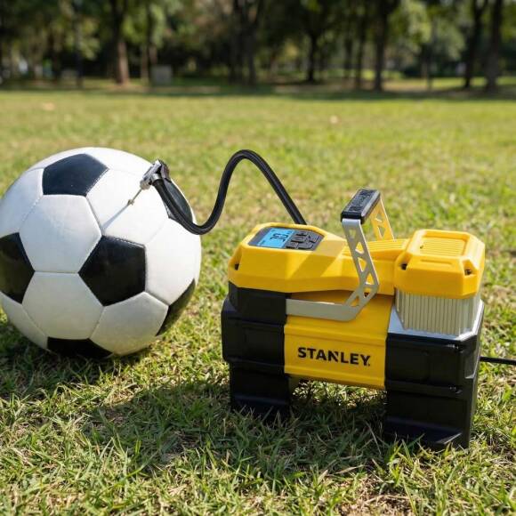 STANLEY SXIF0001 12Volt 150 PSI Dijital Basınç Göstergeli Lastik Şişirme Pompası + Led Lamba - 7