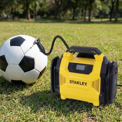 STANLEY SXIF3501 12Volt/220Volt 150 PSI Dijital Basınç Göstergeli Lastik & Yatak Şişirme Pompası + Led Lamba - 6