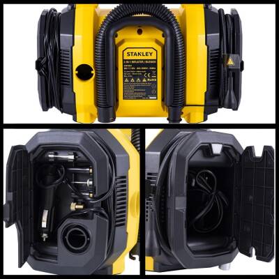 STANLEY SXIF3501 12Volt/220Volt 150 PSI Dijital Basınç Göstergeli Lastik & Yatak Şişirme Pompası + Led Lamba - 8