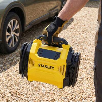 STANLEY SXIF3501 12Volt/220Volt 150 PSI Dijital Basınç Göstergeli Lastik & Yatak Şişirme Pompası + Led Lamba - 10