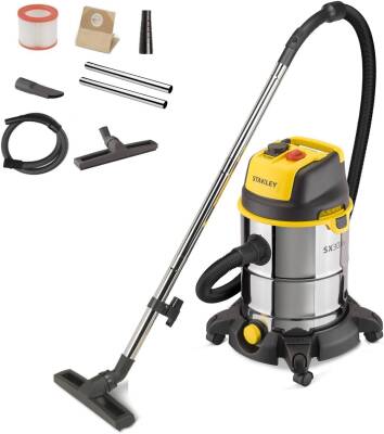 Stanley SXVC30XTDE 1600 W 30 LT Islak/Kuru Elektrikli Süpürge - Stanley