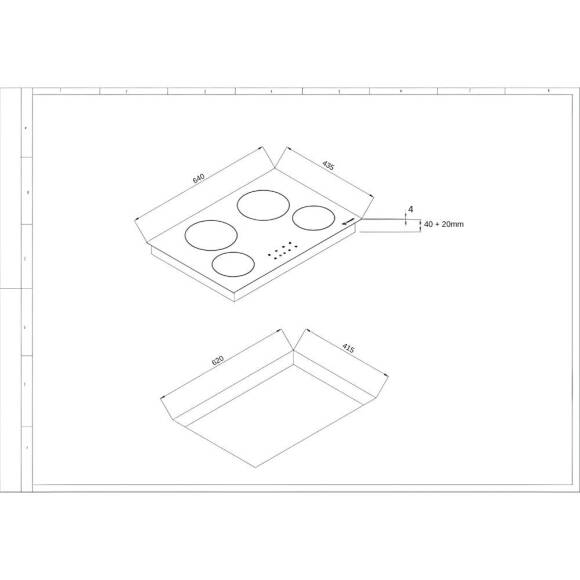 Thor KBC 64720 TTC BK Vitroseramik Ankastre Ocak - 3