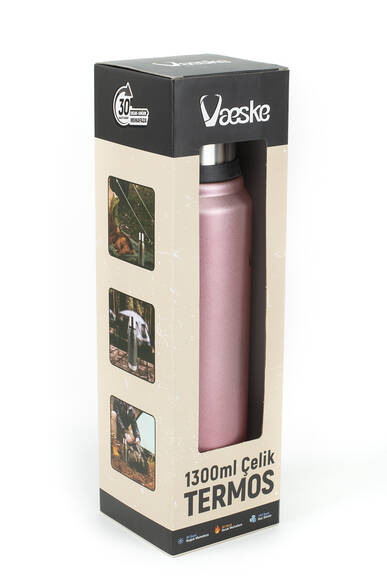 Vaeske Çelik Termos 1300ml Pembe