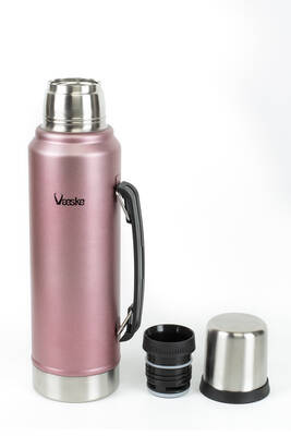 Vaeske Çelik Termos 1300ml Pembe - Thumbnail