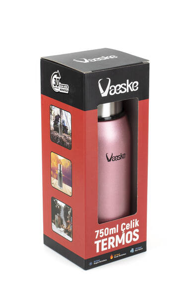 Vaeske Çelik Termos 750ml Pembe