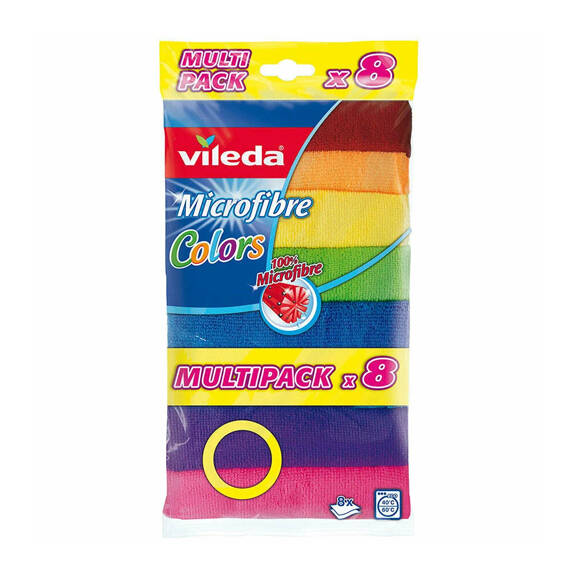 Vileda Colors Mikrofiber Temizlik Bezi 8' li