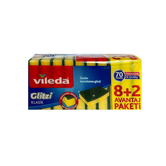 Vileda Klasik Bulaşık Süngeri 10'lu