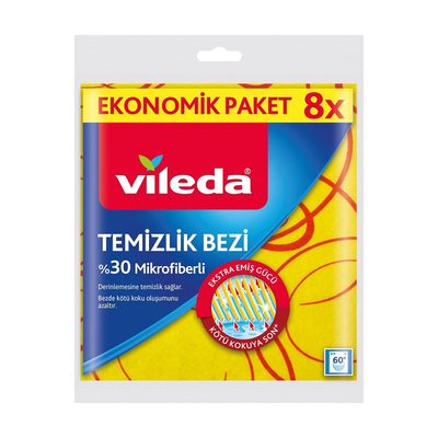 Vileda Temizlik Bezi %30 Microfiber 8'li - Vileda