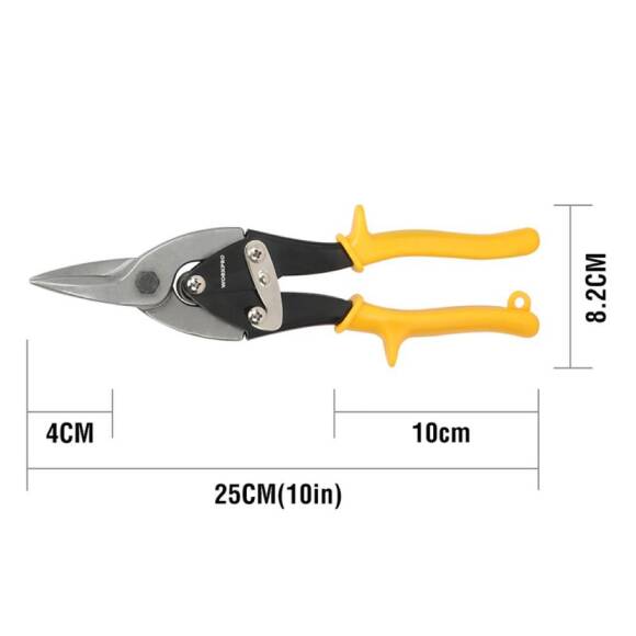 WORKPRO WP200001 250mm 3 Parça Sağ/Sol/Düz Profesyonel Kaportacı Makası - 3