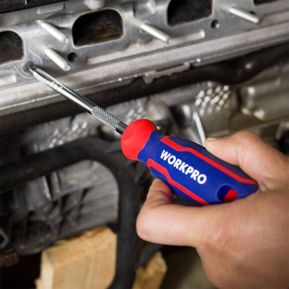 WORKPRO WP200505 8 Parça Profesyonel CR-V Manyetik Tornavida Seti - 7
