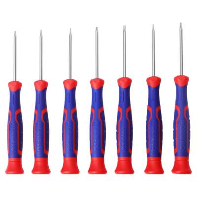 WORKPRO WP200510 7 Parça Profesyonel CR-V Manyetik Hassas Torx Tornavida Seti - Workpro